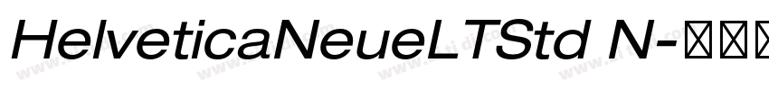 HelveticaNeueLTStd N字体转换